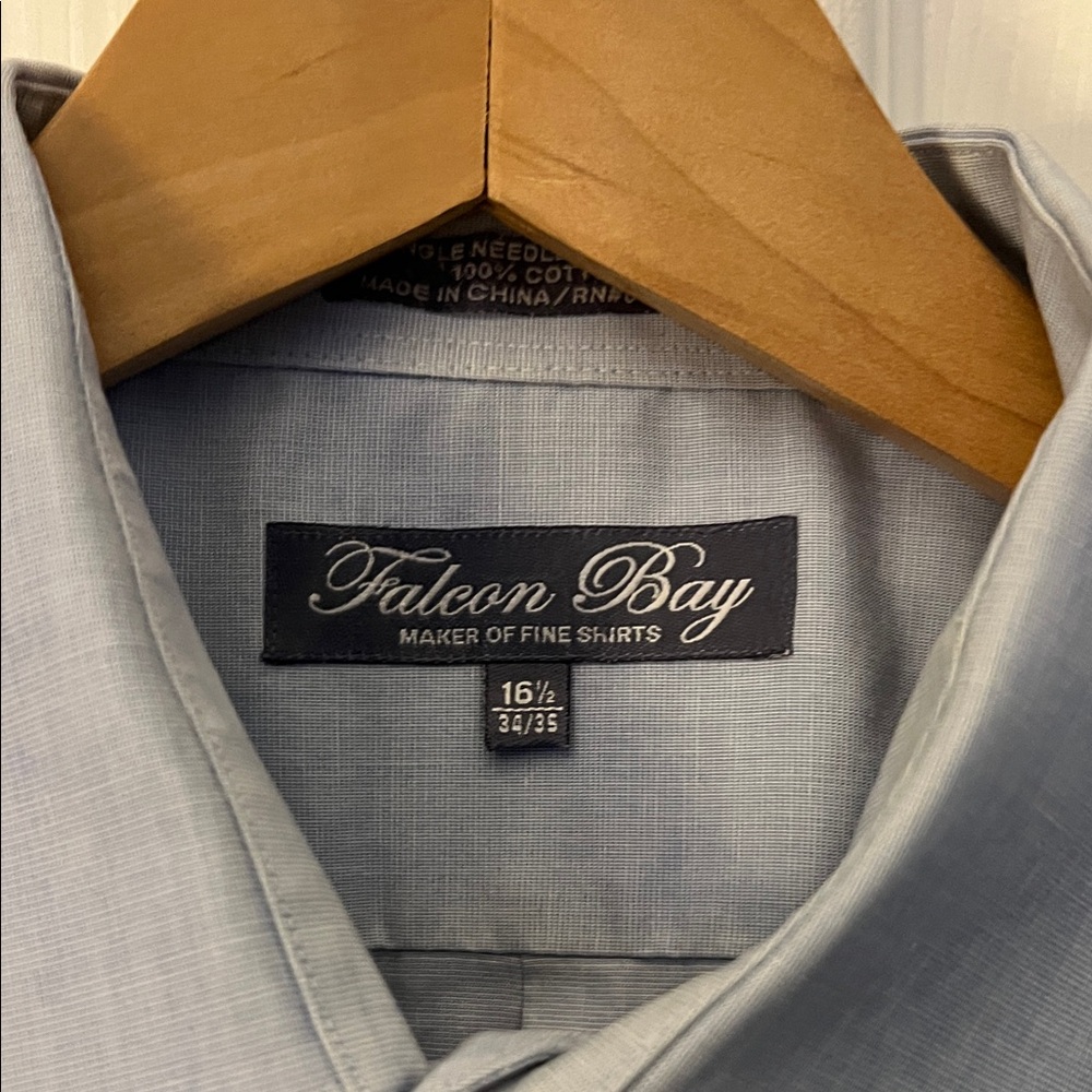 Men's Classic Blue Dress Shirt